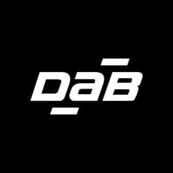 A black square image with the text "DaB" written in white, stylized with horizontal lines above and below some letters.