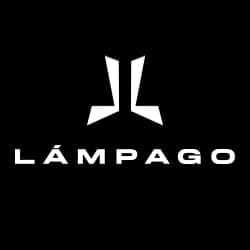 Logo of Lámparo featuring a stylized "LL" design in white on a black background.