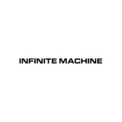 Bold black text "INFINITE MACHINE" on a plain white background.