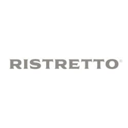 The image shows the word "Ristretto" in bold, gray, uppercase letters on a plain white background.