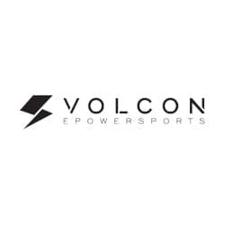 Logo of Volcon E-Powersports featuring a stylized letter 'V' followed by the company name in bold letters.