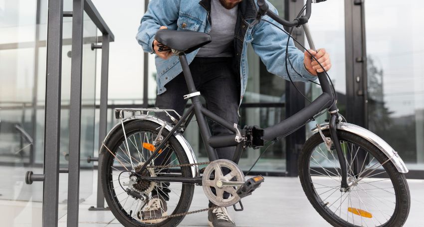how to fold electric bike​