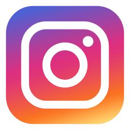 Instagram logo featuring a white, rounded square camera icon on a gradient background transitioning from purple to orange.